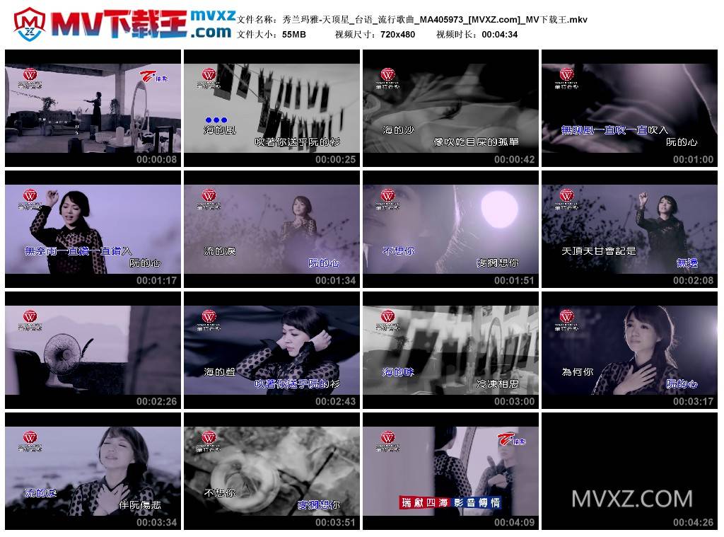 秀兰玛雅-天顶星_台语_流行歌曲_MA405973